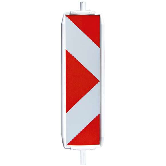 Balise PVC type 2, 25 x 100 cm, film classe 2, pied 40 x 40 mm