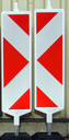 Balise PVC ARROWS, 30 x 110 cm, film classe 3