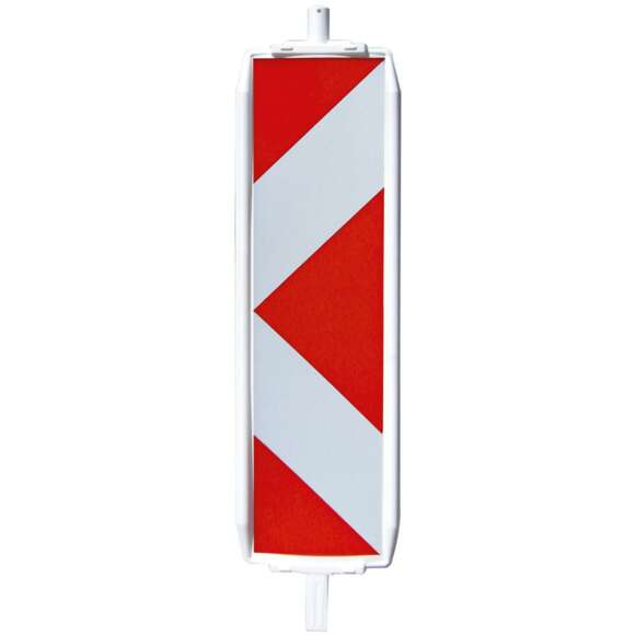 Balise PVC type 2, 25 x 100 cm, film classe 2, pied 40 x 40 mm