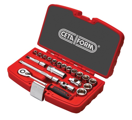 [PRCFC10-20PH2] Set de clés à douille - 20 pcs - 3/8"